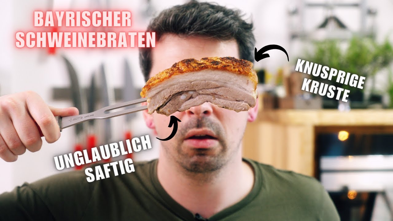Dieser Bayrische Schweinebraten mit Knödeln und Biersauce wird berühmt!