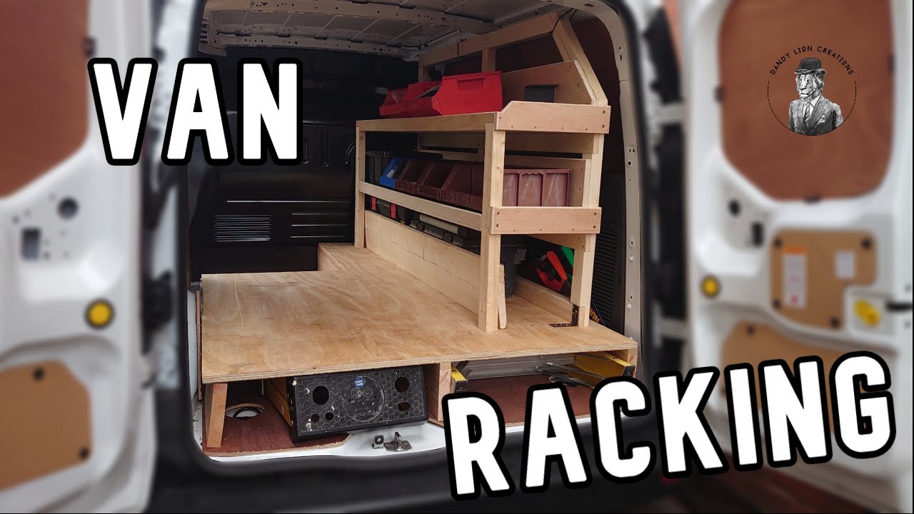 RACKING out my VAN | How did I do it?  FORD Transit Connect.