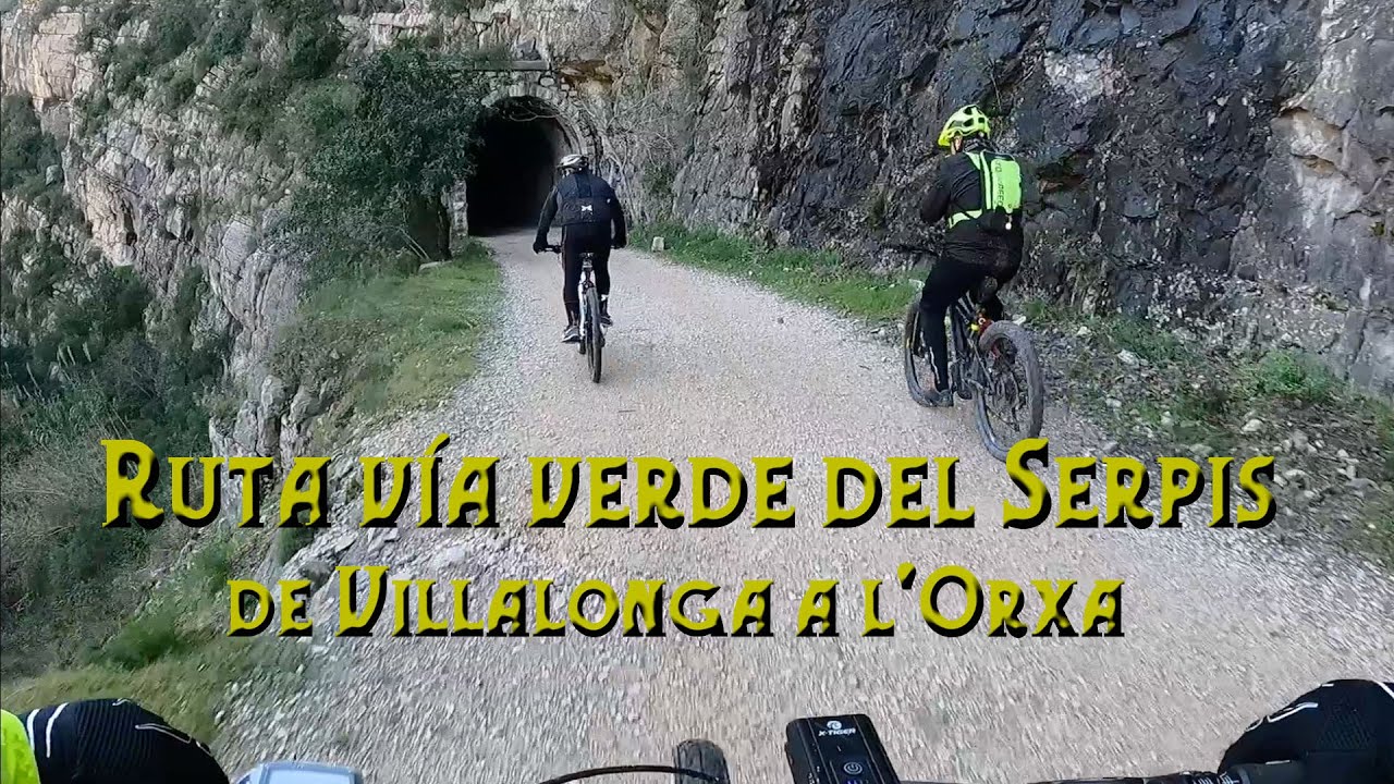 Ruta vía verde del Serpis en bici - de Villalonga a l'Orxa