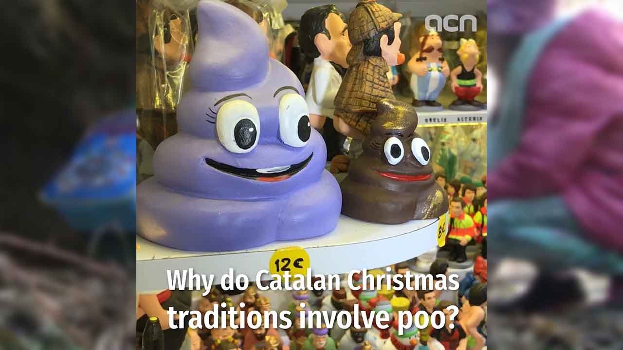 Why do Catalan Christmas traditions involve poo?