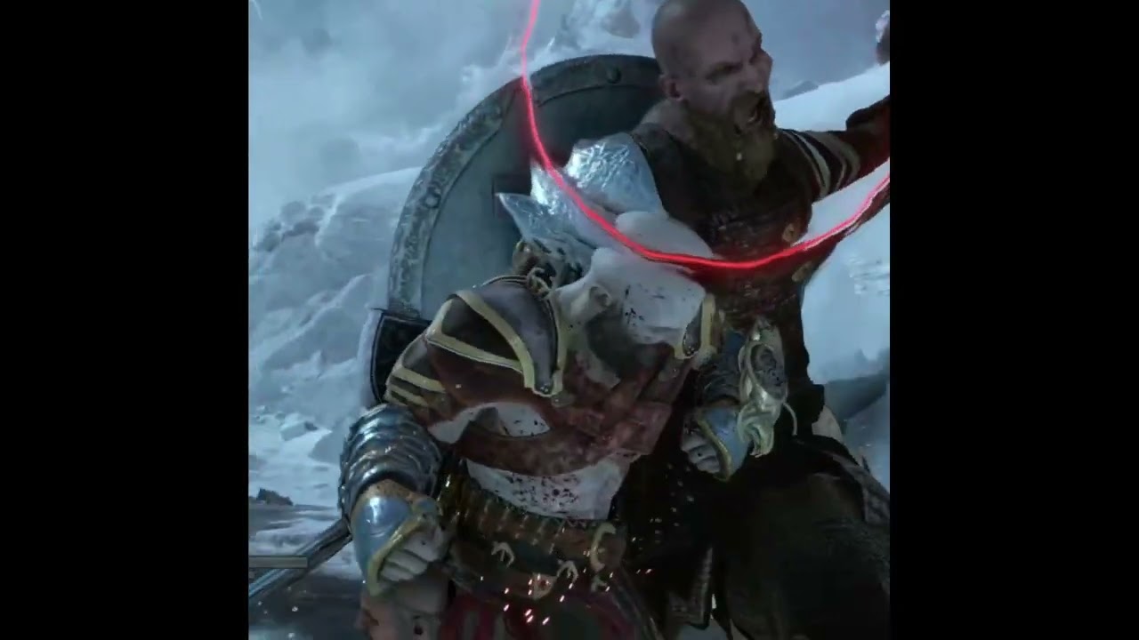 Ghost Of Sparta💀Vs  🦬Guardian Unstoppable God Of War Ragnarok#gaming #godofwar #shorts