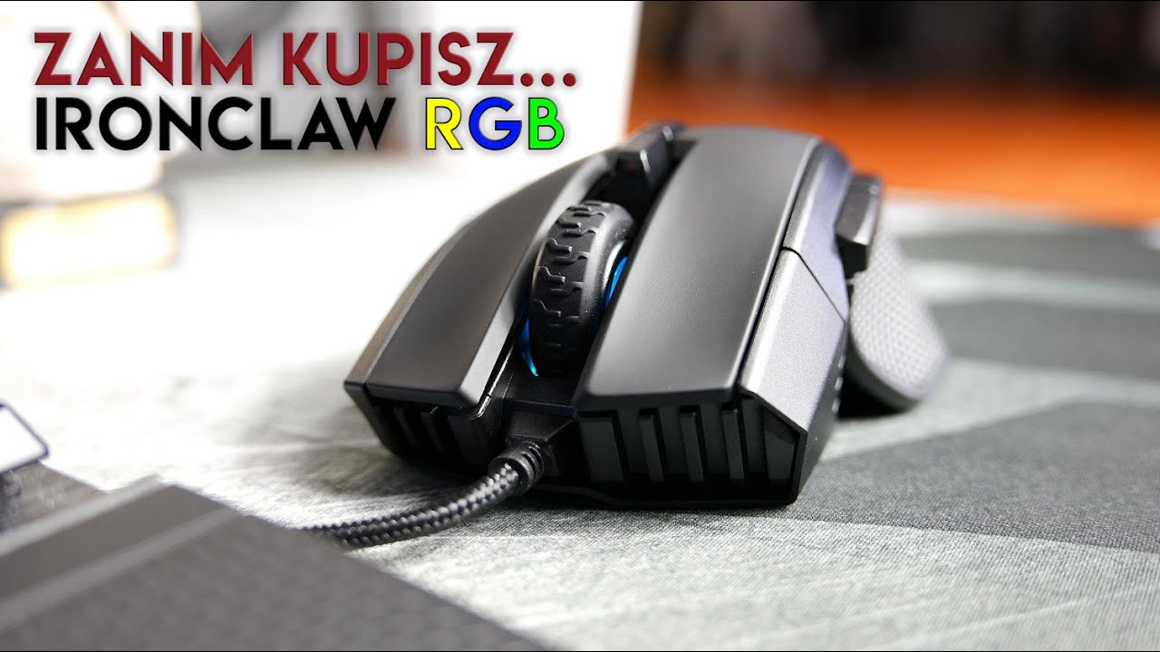 Corsair Ironclaw RGB 🖰 - Gryzoń dla każdego ? (+ Podkładka MM350) / Recenzja 4K
