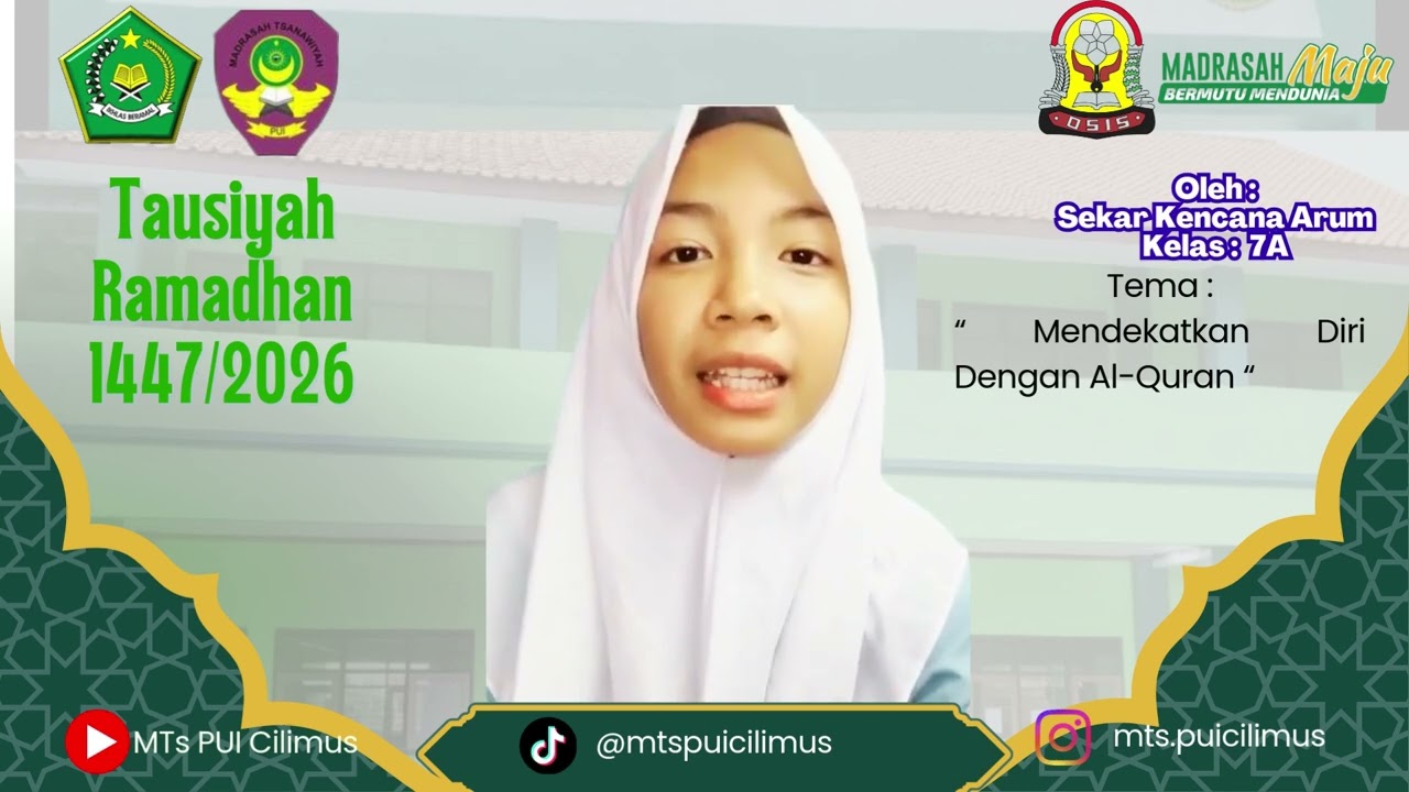 07. Mendekatkan diri dengan Al-Quran- Sekar Kencana A #tausiyah   #ramadhan2026 #puikeren