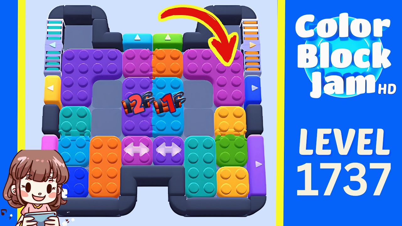 Color Block Jam Level 836 (1737) Solution Walkthrough