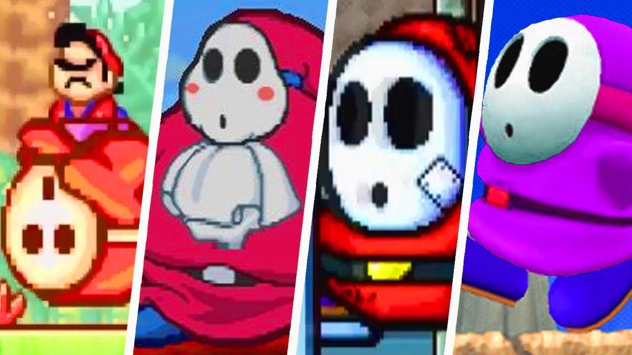 Evolution of Big Shy Guys in Super Mario Games (1995 - 2019)