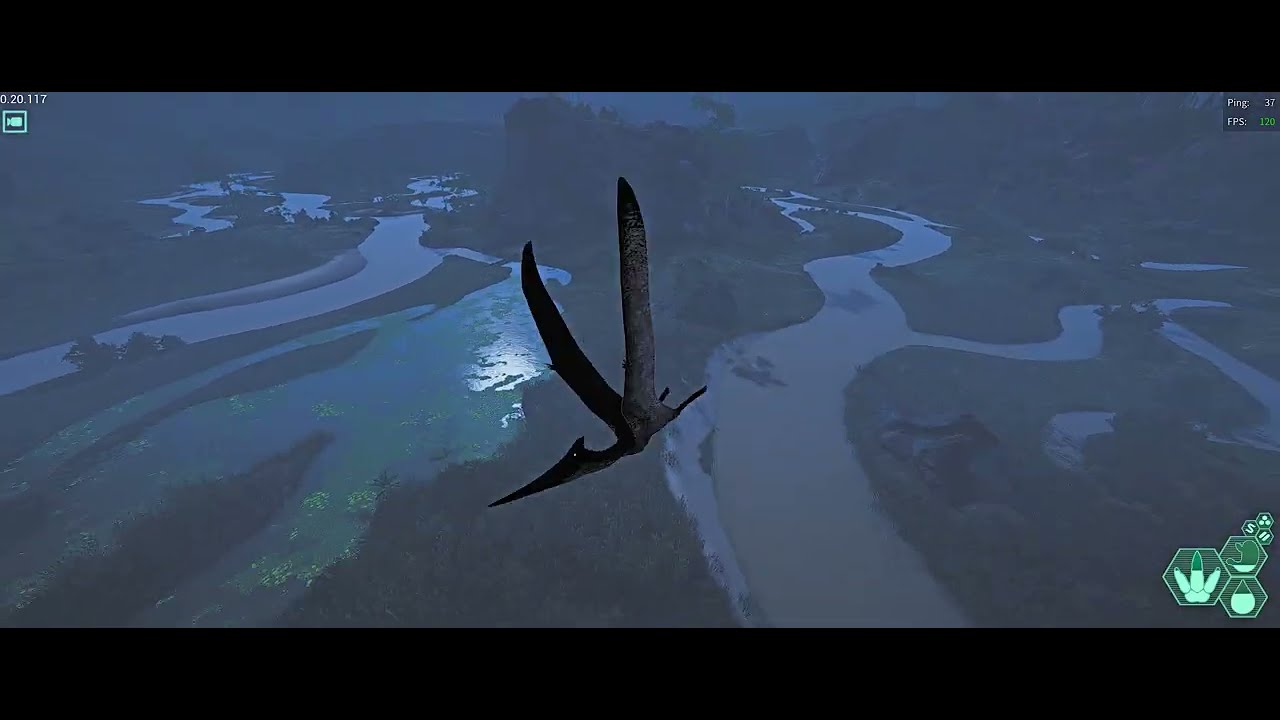 Pteranodon hunting Herrerasaurus