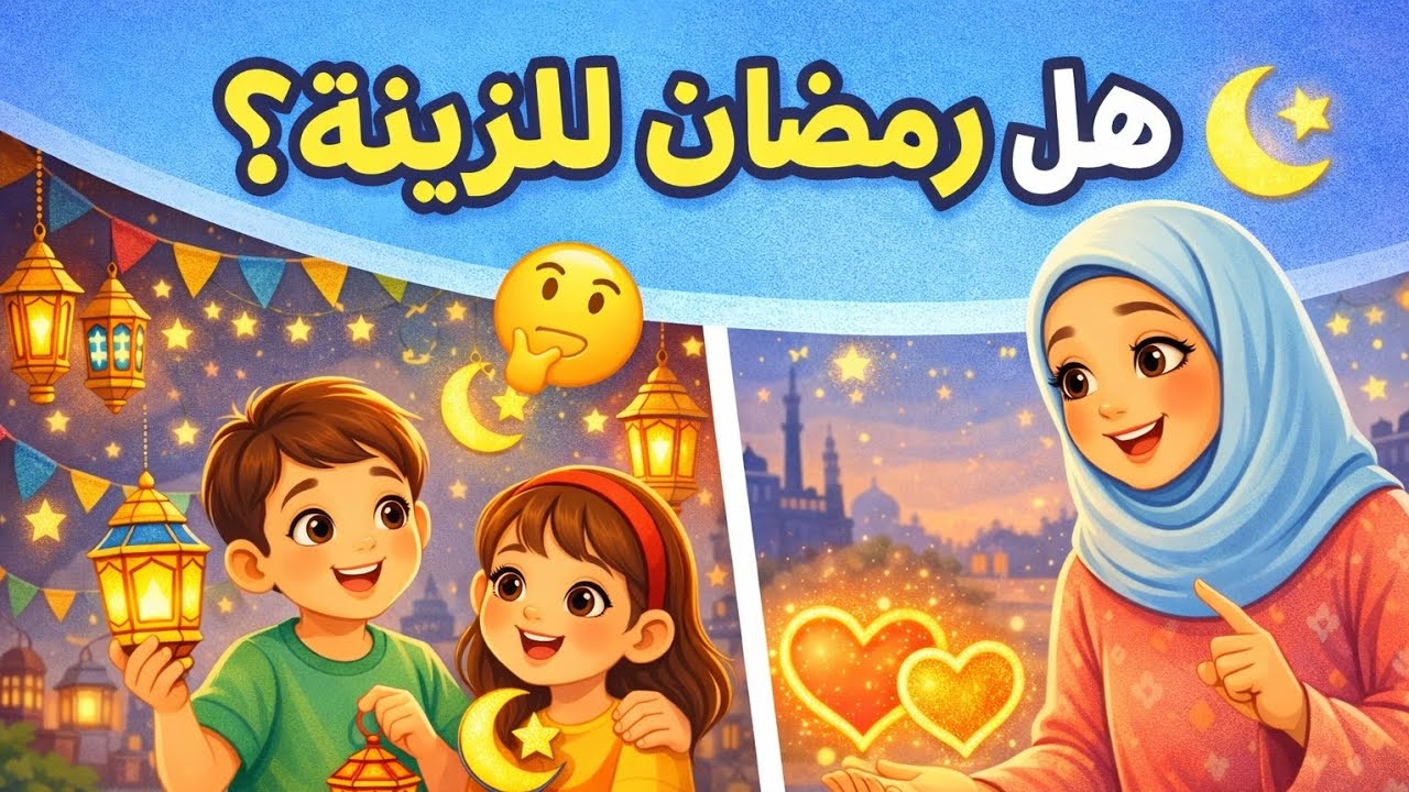 هل زينة رمضان هي سر الفرحة الحقيقية؟ 🤔🌙 #رمضان #زينةرمضان   #قصص #حكايات #قصص_قبل_النوم 
