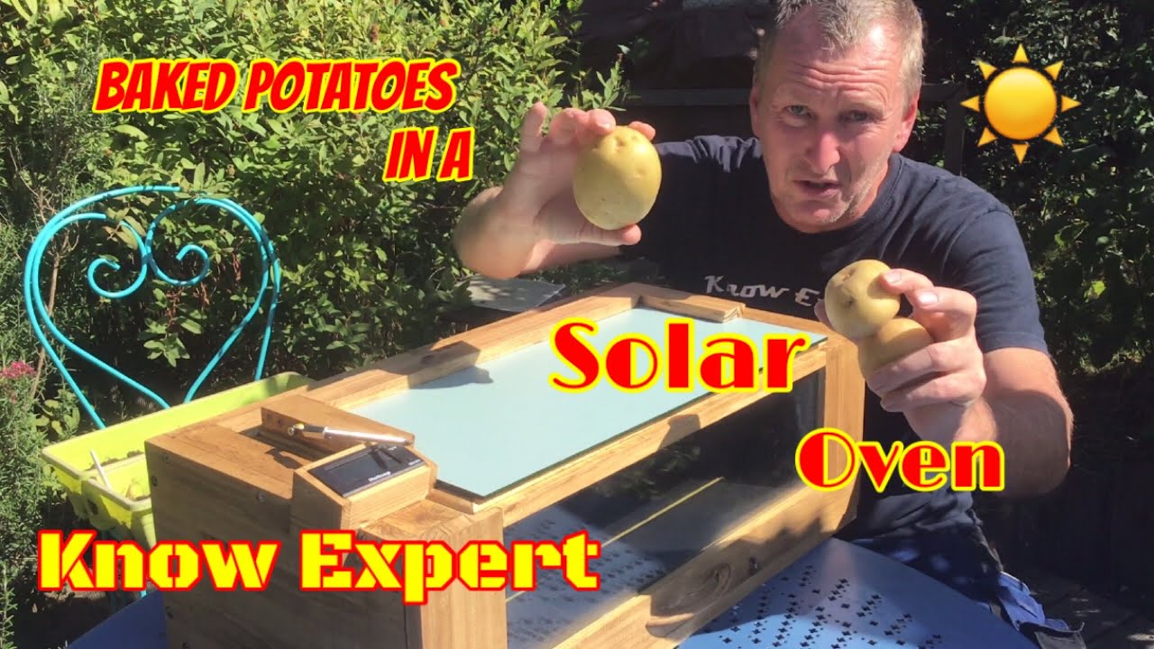 Cooking with a solar oven in Europe in 25 to 33 degrees c weather in September.