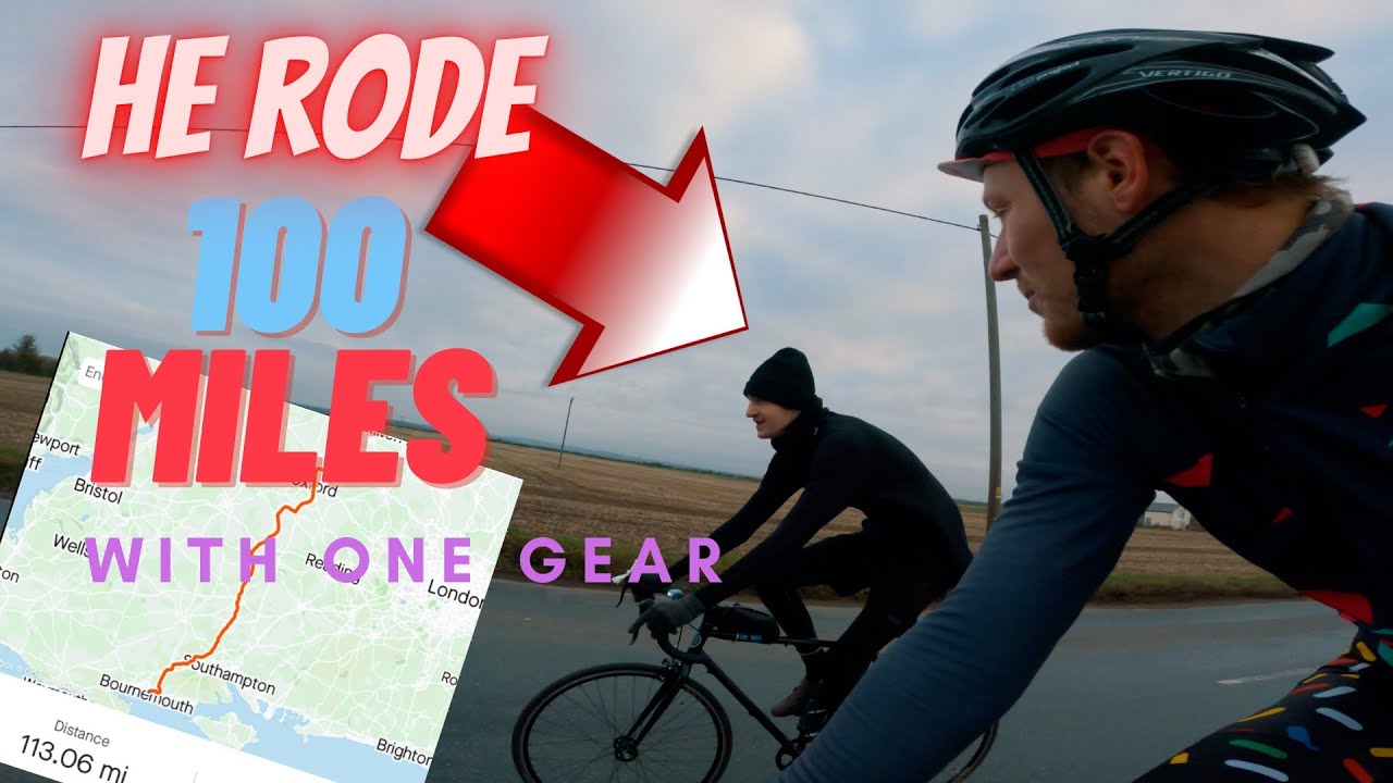 MY BROTHER WITH NO CYCLING EXPERIENCE CYCLED 100 MILES ON A SINGLE SPEED BIKE