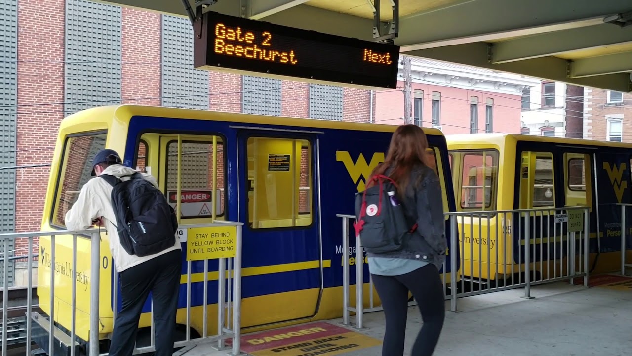 WVU Morgantown Personal Rapid Transit - Ride from Walnut to Beechurst