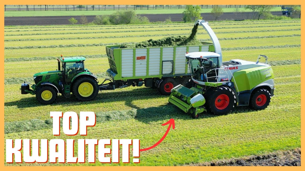 Gras Hakselen op de Nieuwe Boerderij - Farm vlog