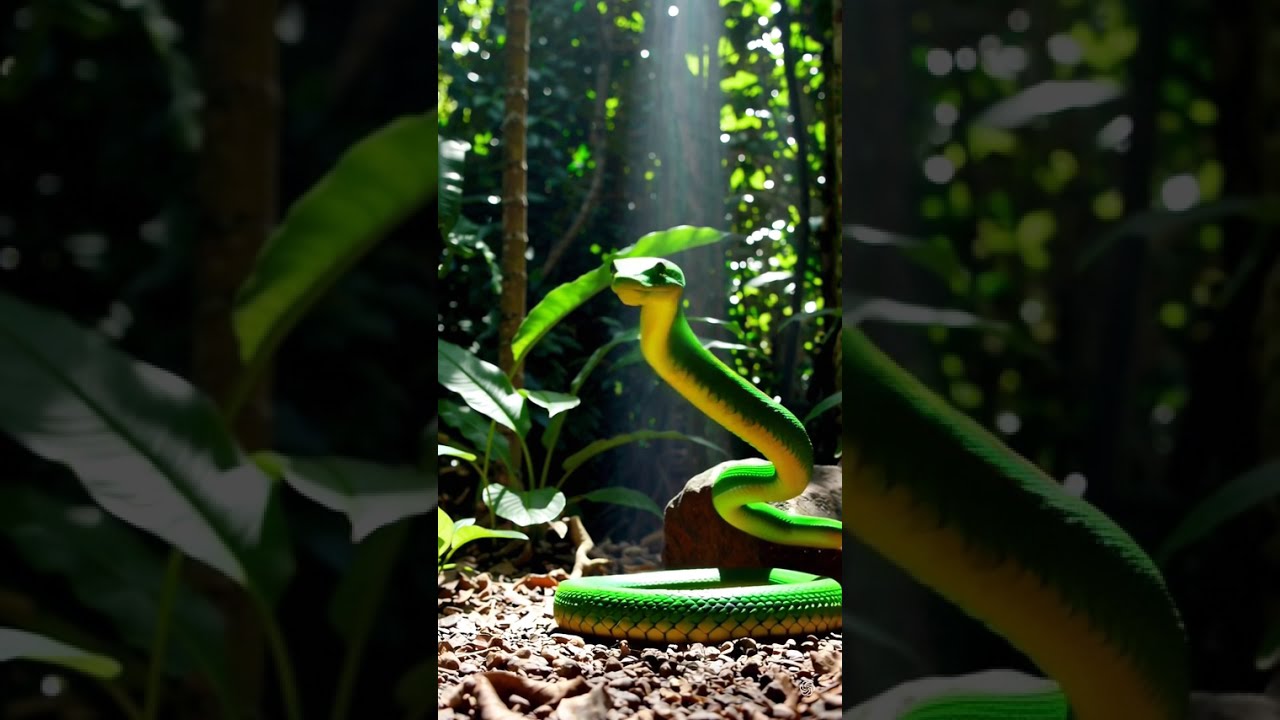 Dancing Jungle Snake 🐍 | Wild Moves in the Jungle!&rdquo;#SnakeDance #ViralAnimal
