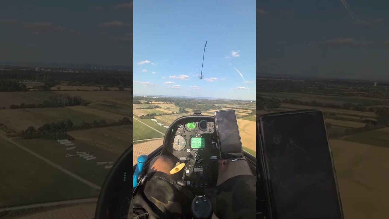 Smooth Glider Approach at Dannstadt | Amazing Cockpit View