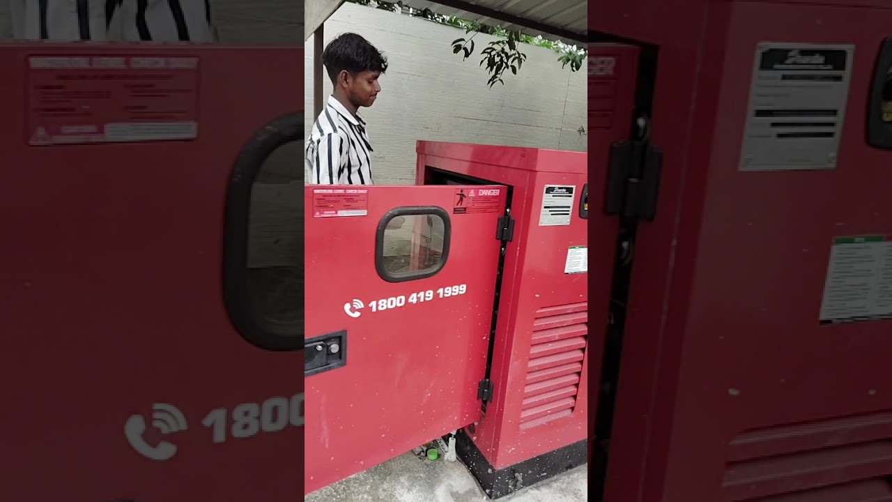 Auto mahindra Genset Mahindra 25 kva /20 kw #automobile  # manual start # #mahindrapowerol