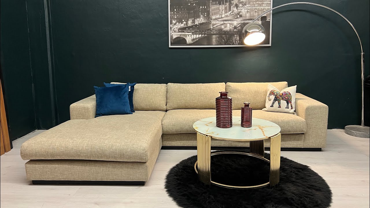 GRATIS FRAKT - Kupp! Nyrenset Bolia Sepia design hj&oslash;rnesofa (2416) #bestm&oslash;bler