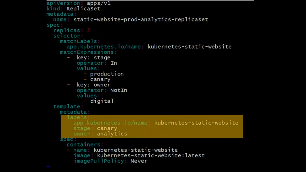 Kubernetes video course 13. Selectors