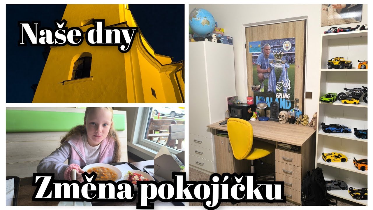 ZMĚNA POKOJÍČKU 😍✨| Honzík na fotbale v Praze & vzpomínka na dědu 🕯️
