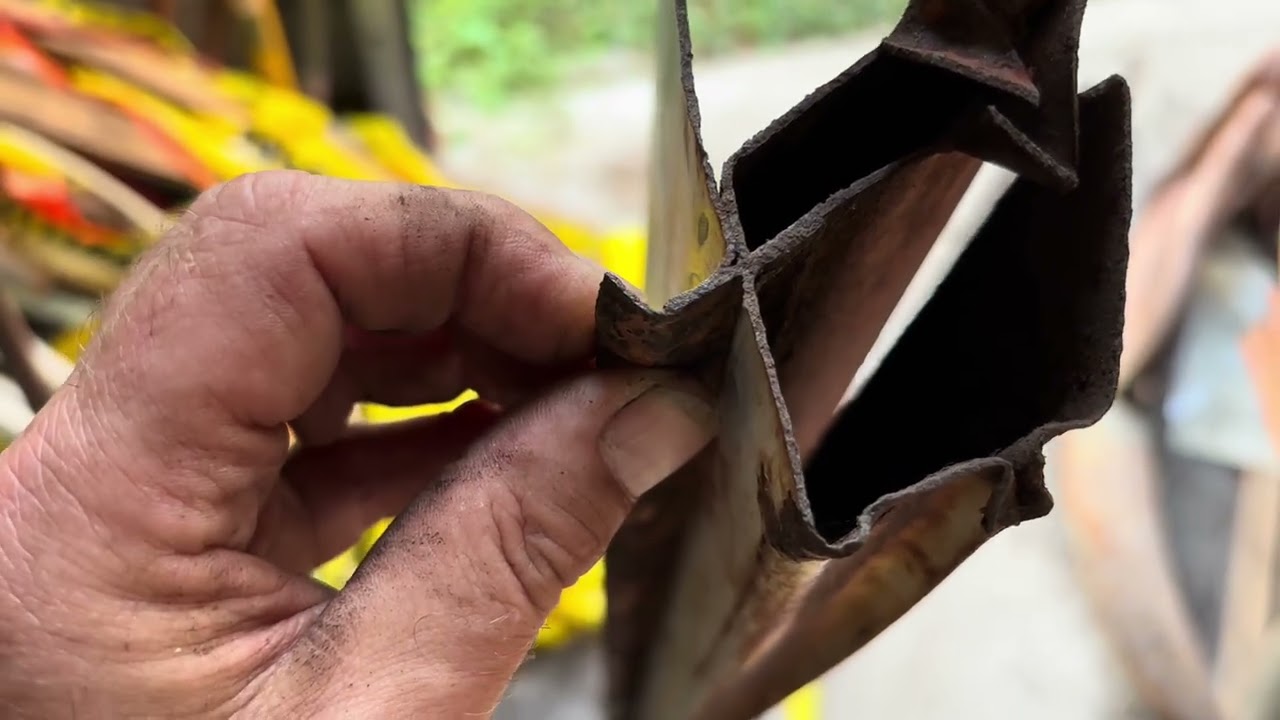 Repair rusty VW bus double cab roof and gutter