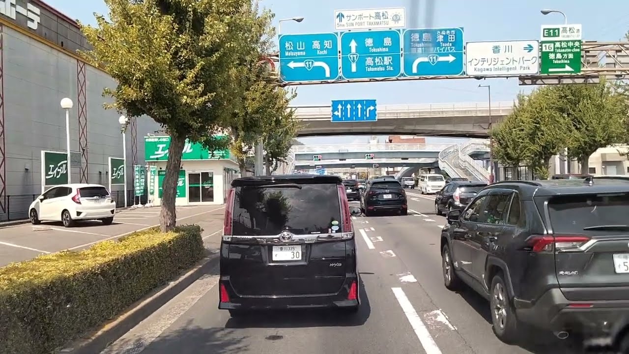 香川県 高松市　勅使町～上天神町 ドライブ