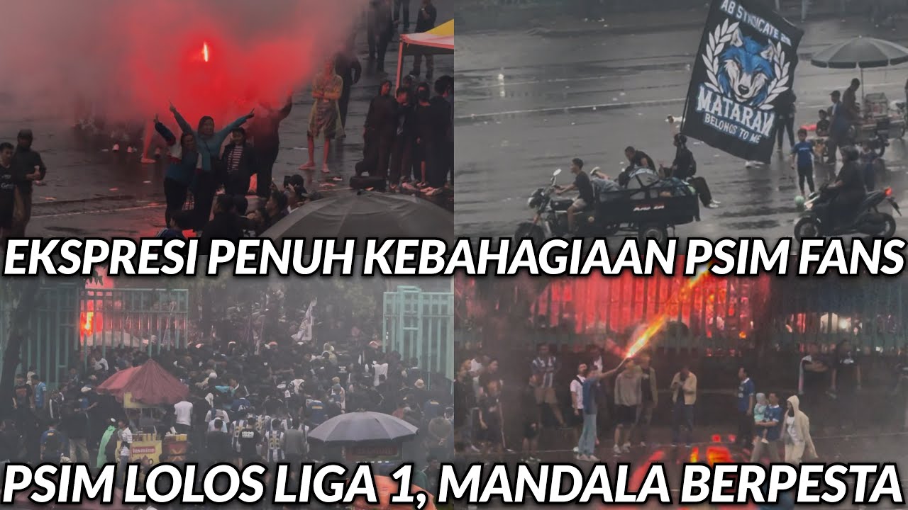 EUFORIA PSIM FANS PASCA LOLOS KE LIGA 1, AKHIRI PENANTIAN 18 TAHUN PUBLIK JOGJA