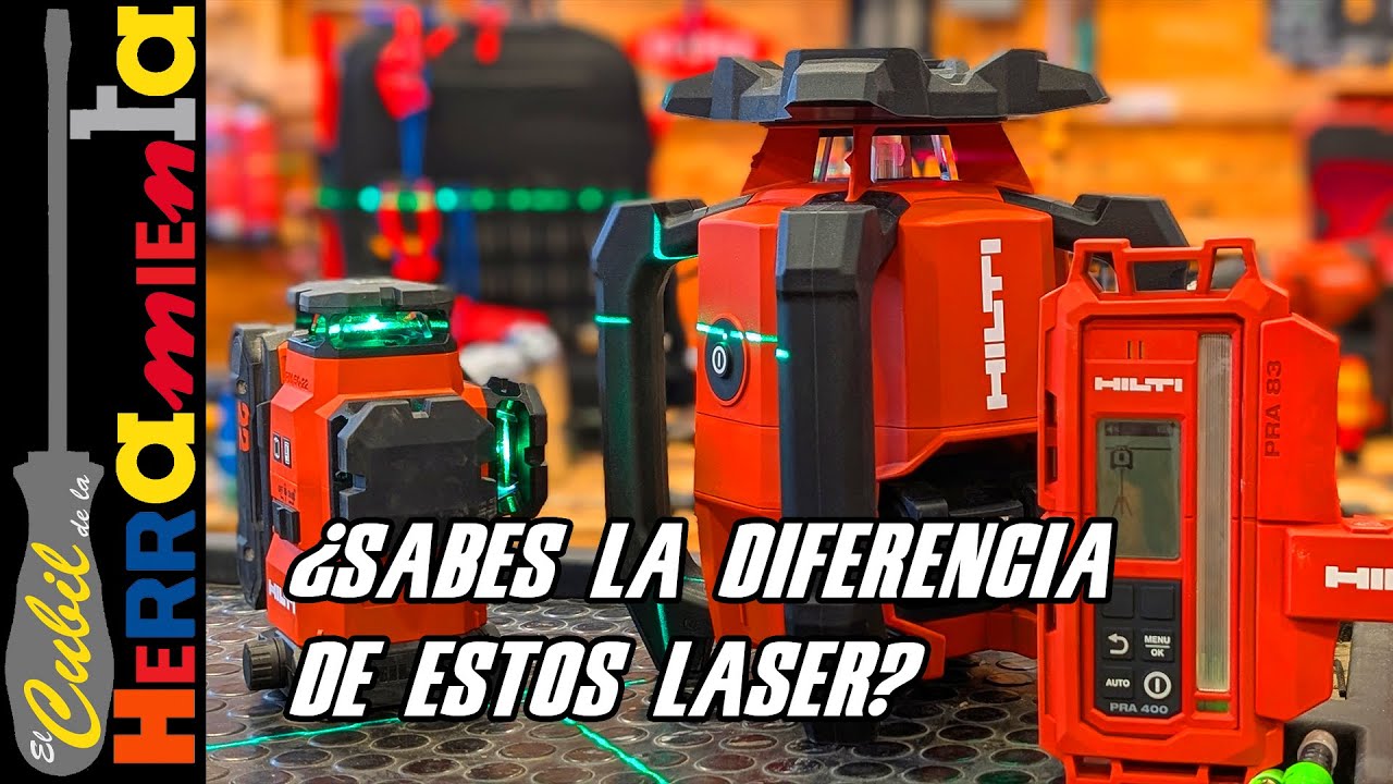 NIVEL LASER DE HILTI PARA INTERIOR Y EXTERIOR ROTATIVO Y 360 PM50 Y PR40