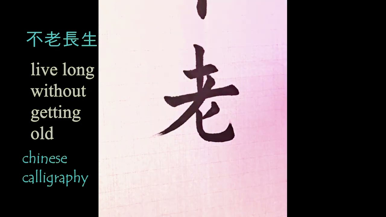 不老長生 #Chinese ​​​Calligraphy #Calligraphy #서예 #書道 ​#붓글씨 ​#毛笔字