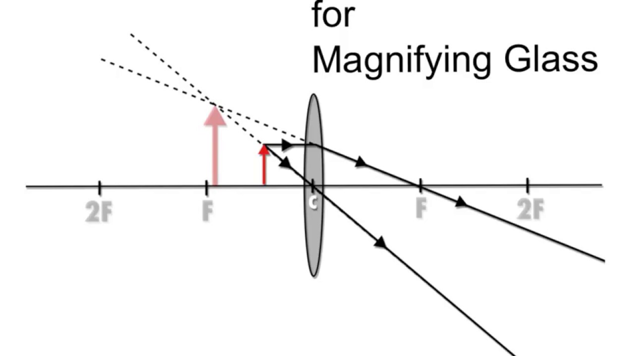 Ray Diagrams For Lenses - Tutorial 1 (Magnifying Glass)
