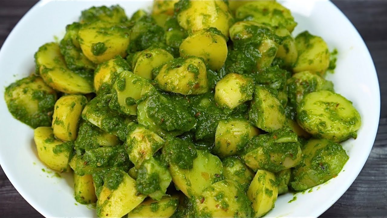 कानपुर की फ़ेमस डिश धनिया वाले आलू | Dhaniya wale Aloo | Dhaniya Ke Aloo | Chutney Aloo