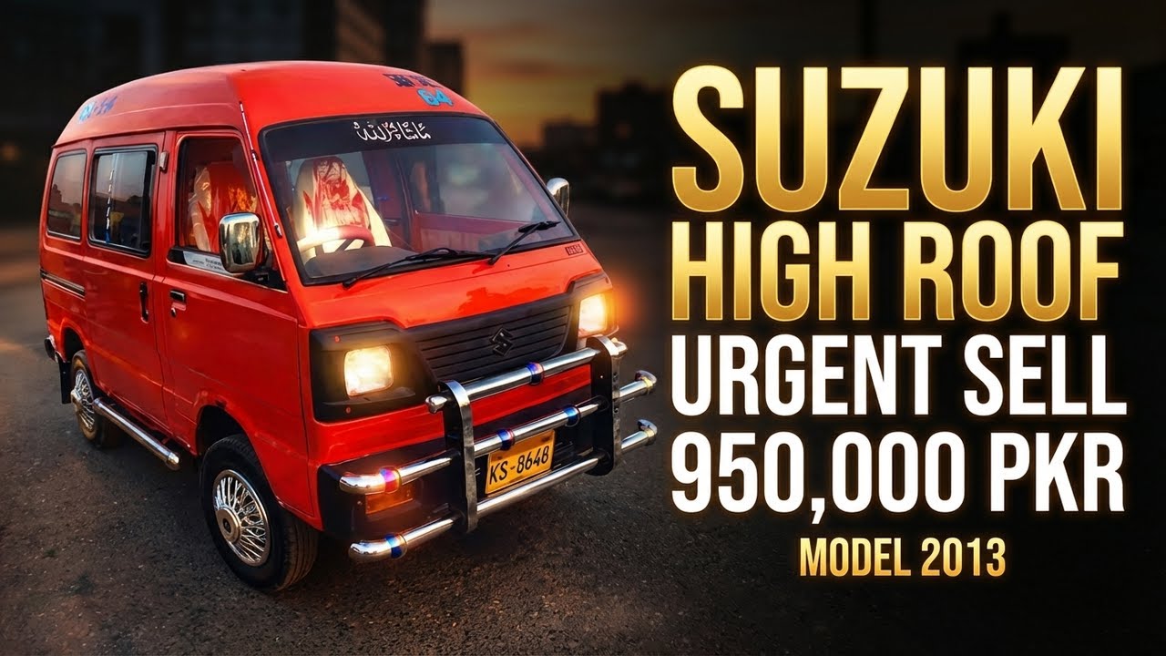 Suzuki High Roof Model 2013 | Demand 950,000 PKR #SuzukiHighRoof #LateModel #950000