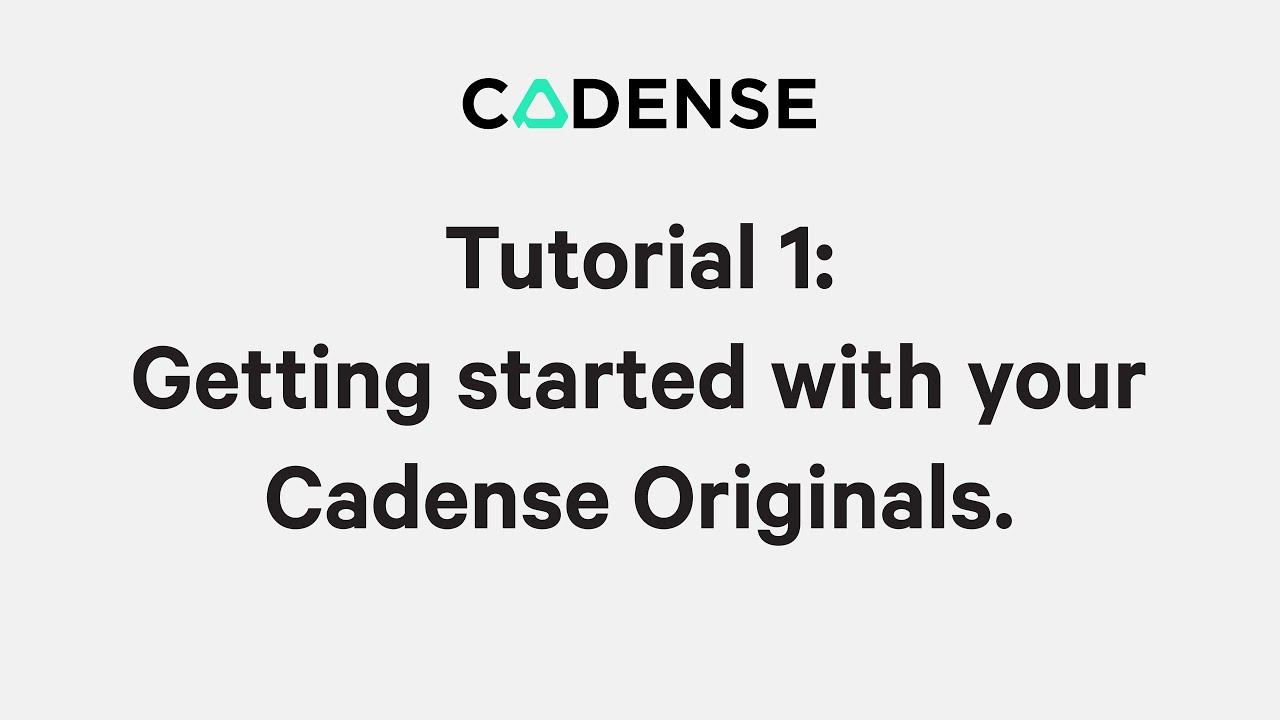 Cadense Adaptive Shoes Getting Started