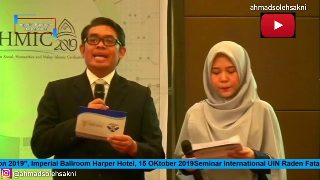 MC Bahasa Arab & Inggris !SEMINAR INTERNATIONAL on Islamic Malay Civilization !  PUBLIC SPEAKING !