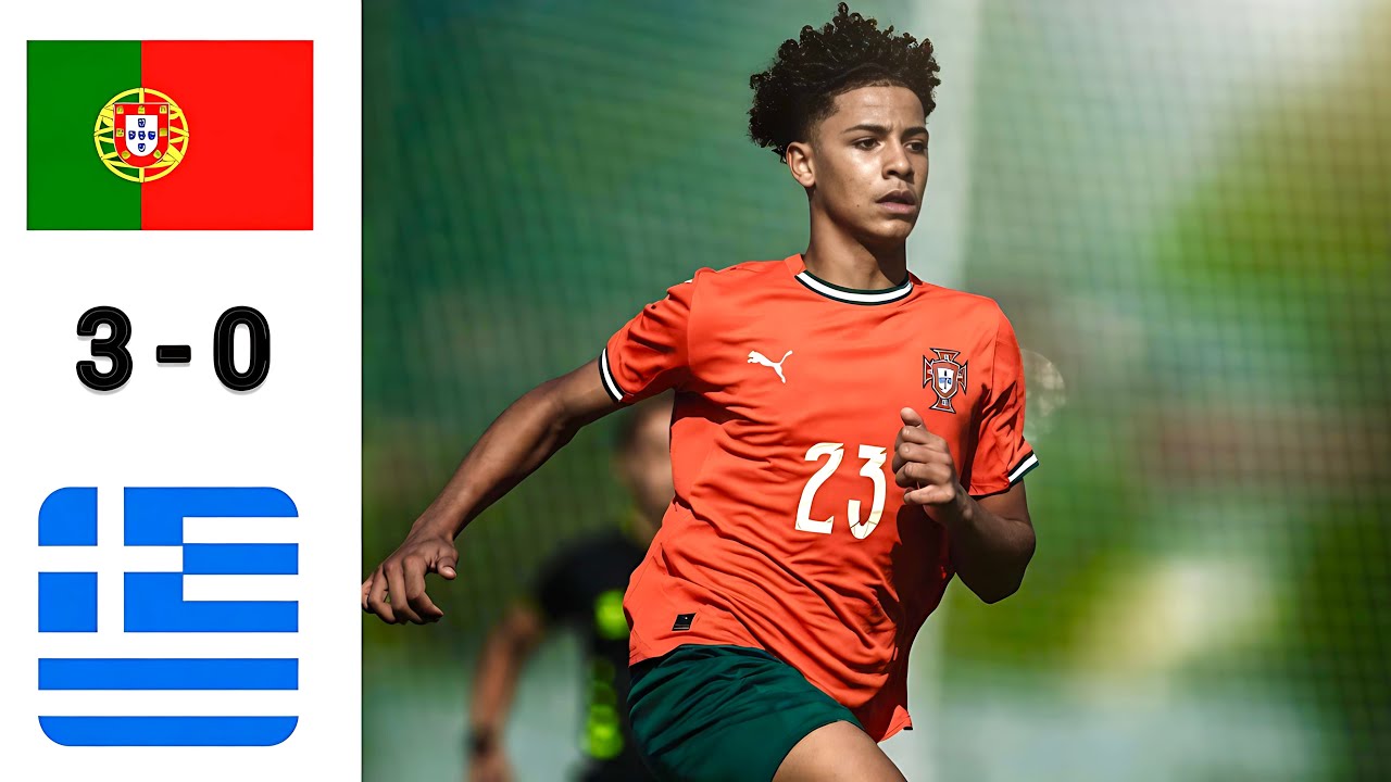 Portugal U16 3-0 Greece U16 | Ronaldo Junior 2 Goals | Extended Highlights & All Goals 2026