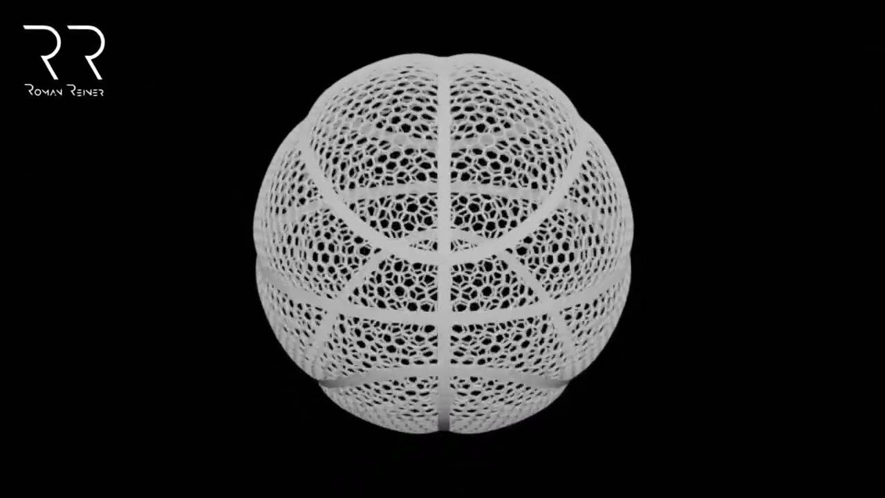 How to design a 3D printable 🏀 Lattice Basketball with Grasshopper