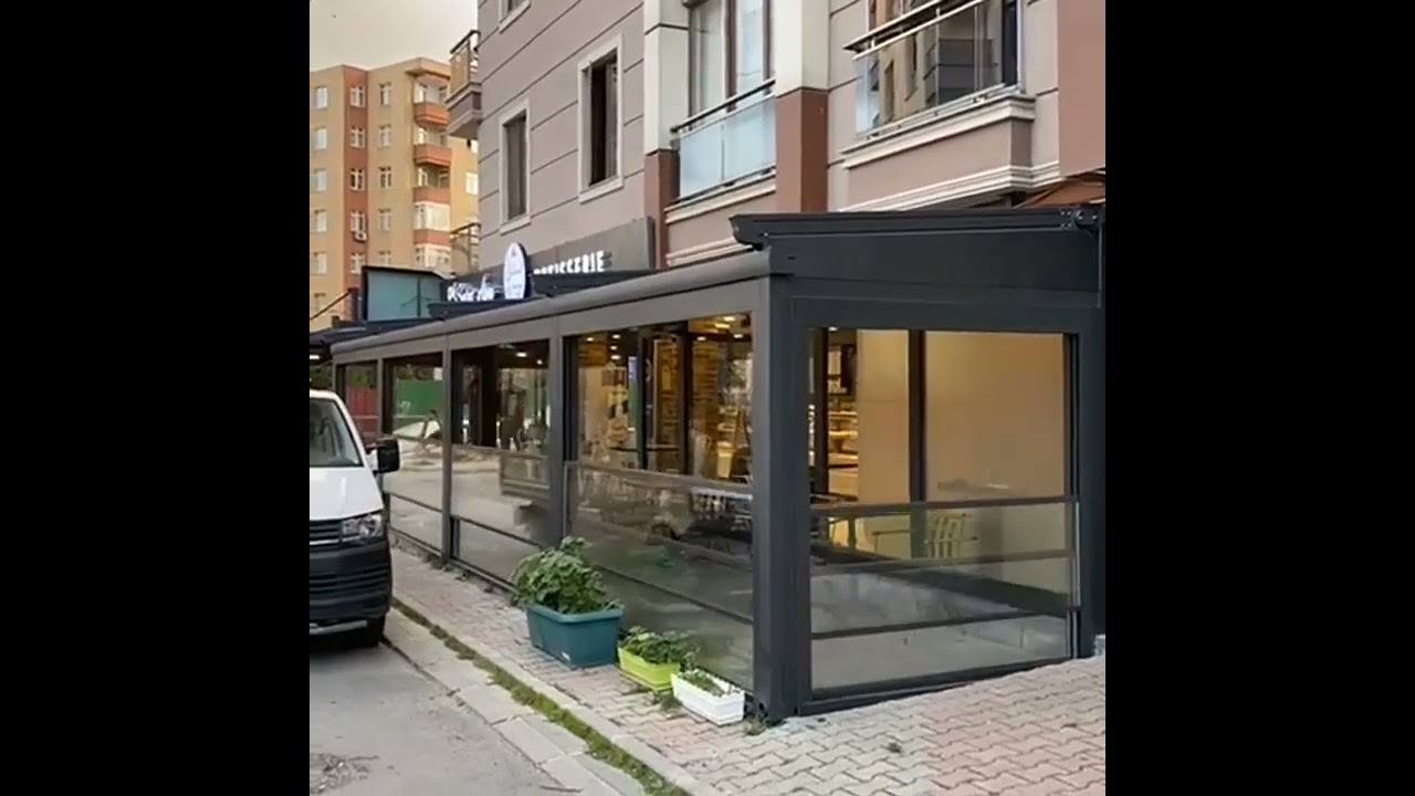Işıklı, pergole ve giyotin cam sistemleri Fotoselli kapı