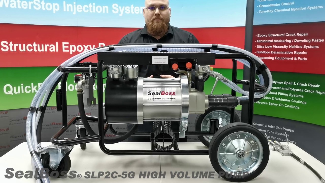 High Volume Pump for Soil Stabilization,  Void Filling & Slab Lifting, PUR Injection, SLP2C 5G