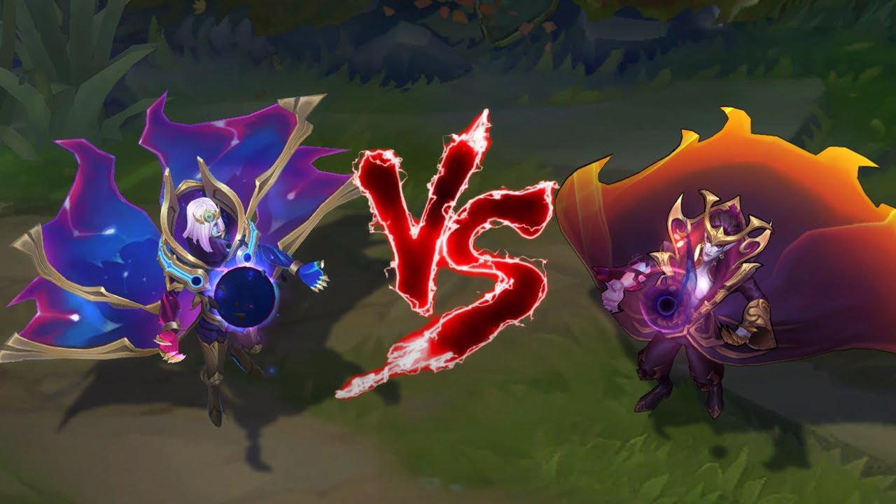 우주 포식자 블라디미르 VS 어둠의 인도자 블라디미르 롤 스킨 비교 [Cosmic Devourer Vladimir VS Nightbringer Vladimir Skin]