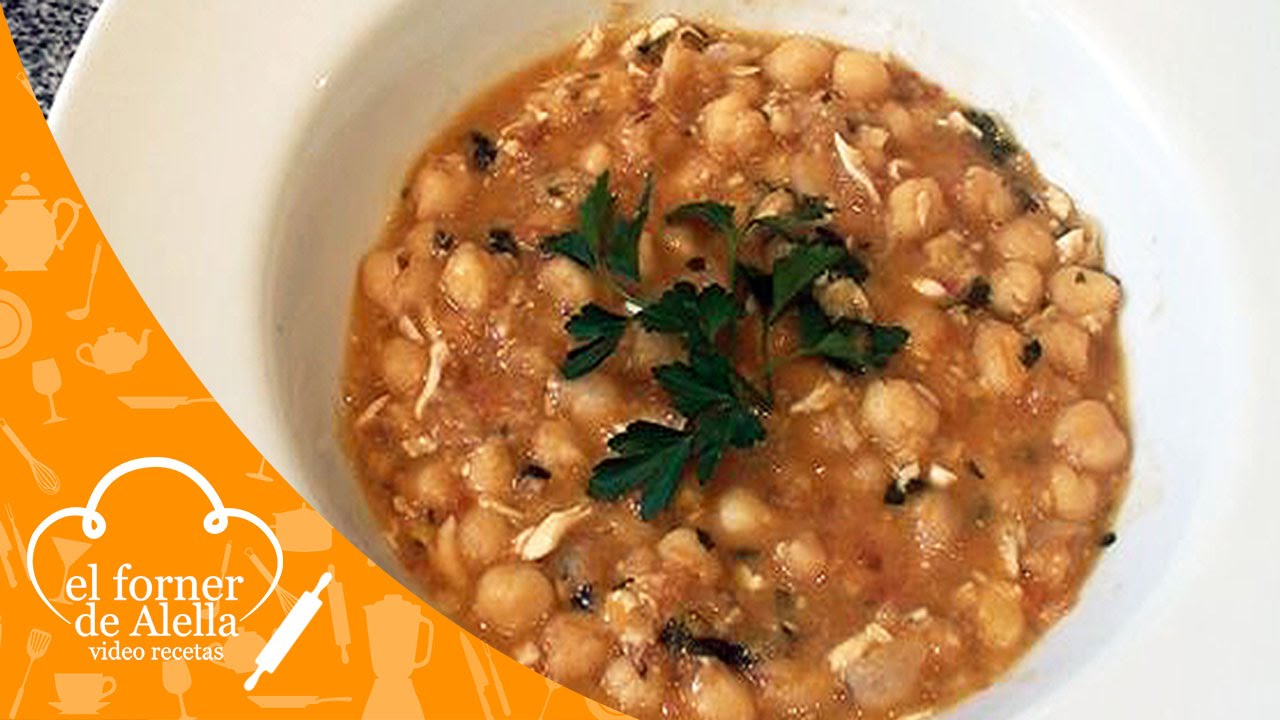 Garbanzos guisados con Huevo Duro