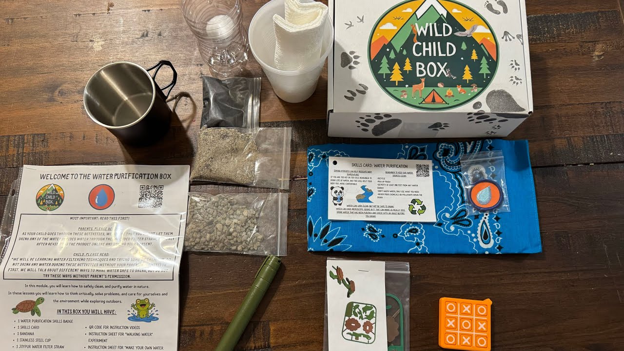 Water purification WILD CHILD BOX unboxing 