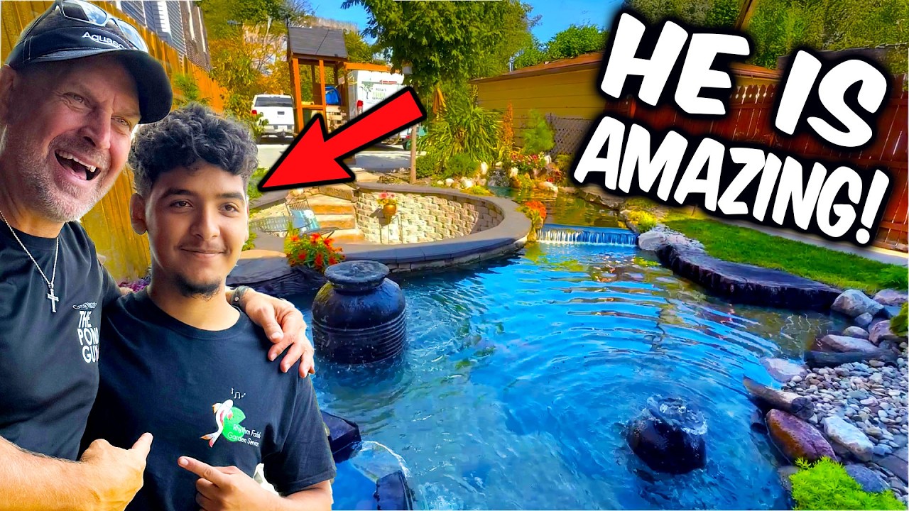 BEST DIY Backyard Pond by 17 year old!