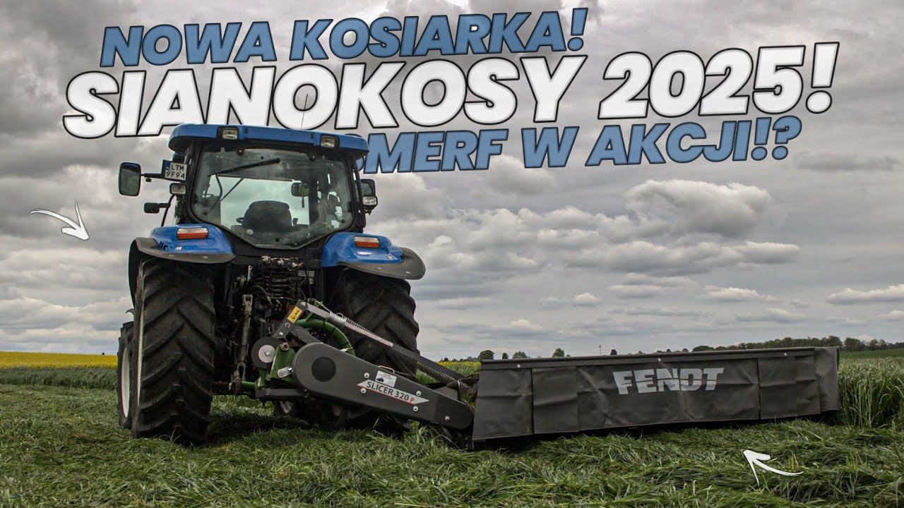 🇵🇱 NOWA KOSIARKA FENDT  ✔ SIANOKOSY 2025 ✔NEW HOLLAND 6070 ✔ GR  KARCZMARCZUK