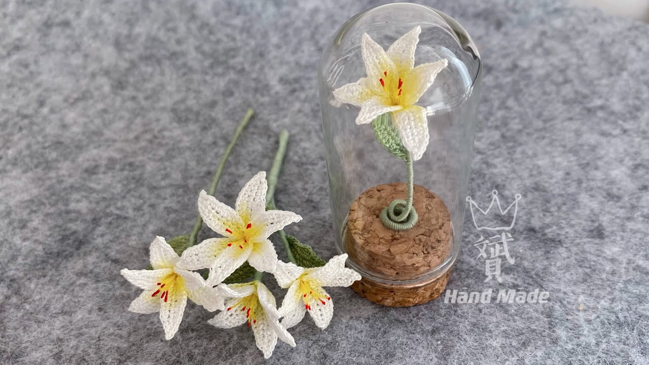 #lily #microcrochet#handmade #crochetflowers #lacecrochet#örgü #tığişi #レース編み #かぎ針編み #編み物