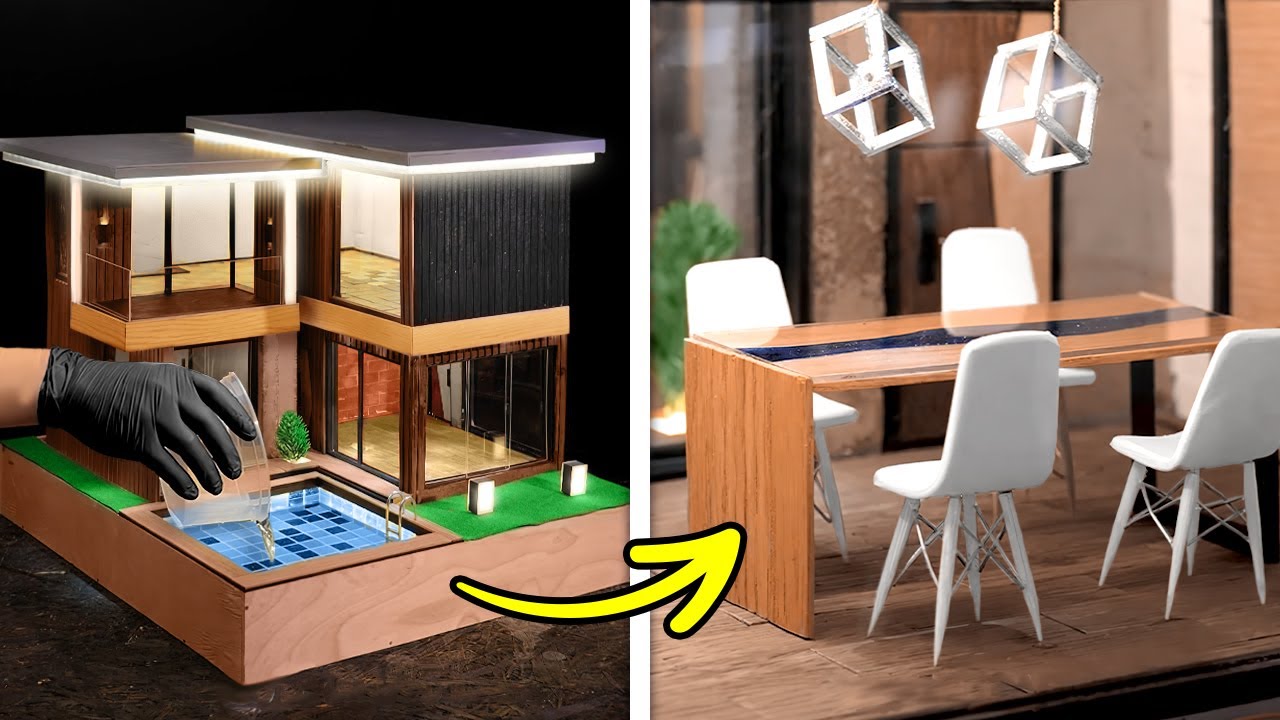 MINI HOUSE COMPILATION || Cute And Fantastic Mini Crafts With Cement, Wood, Resin And Polymer Clay