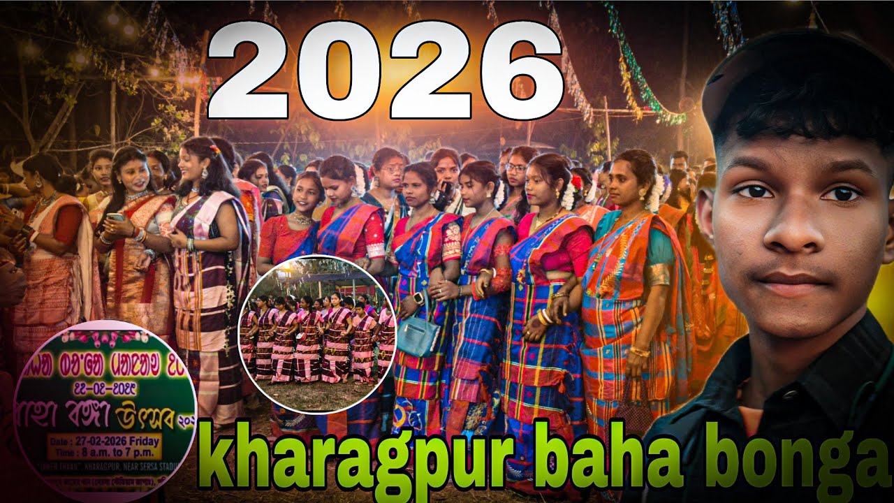 Kharagpur baha bonga nell chala hui na || santali vlog|| kgp baha bonga 2026