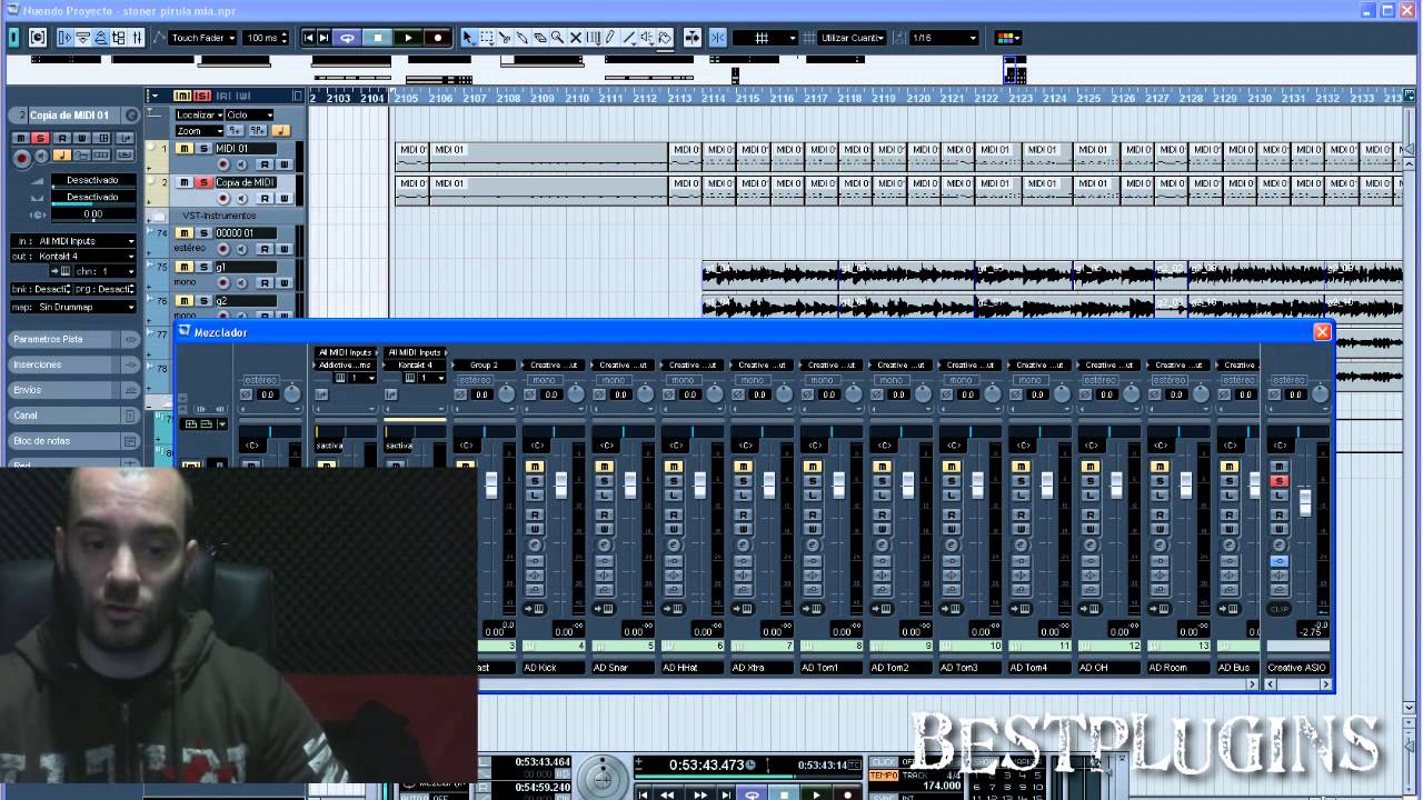 Ejemplo de mezcla/masterización de proyecto Stoner/Rock (plugins, parametros,master...)