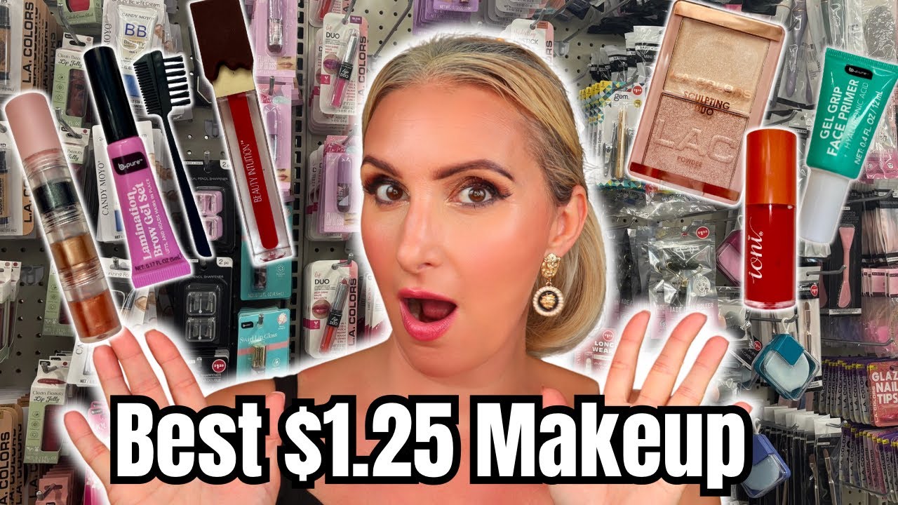 Full Face of NEW Dollar Tree Makeup 😍 Hits & Misses 🔥 