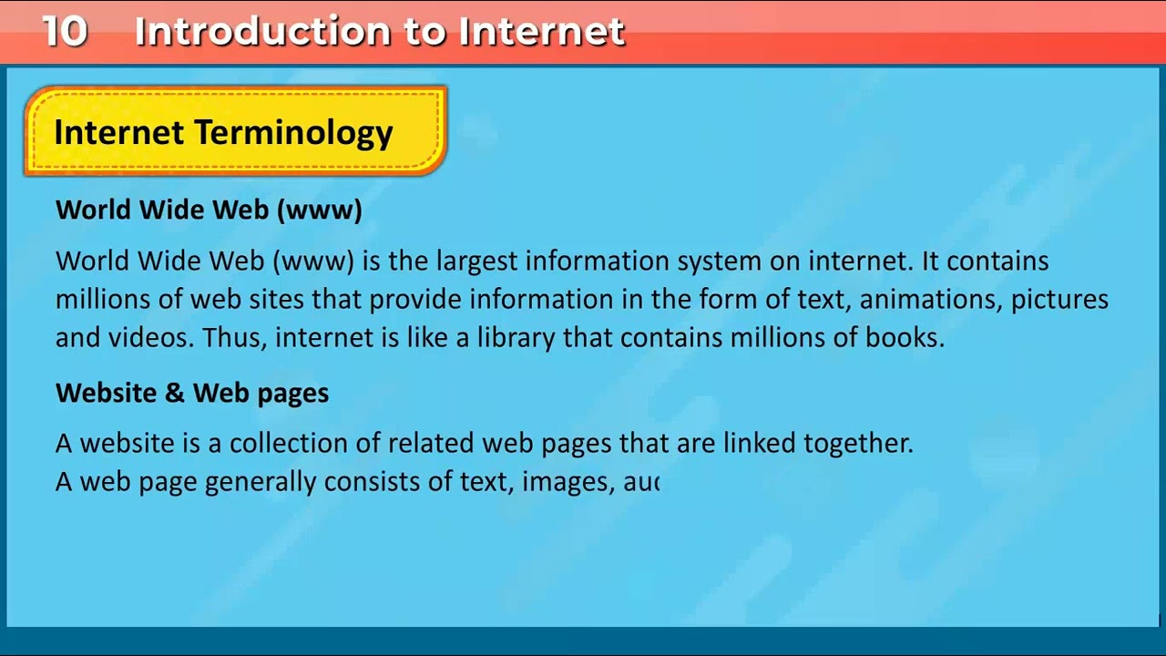 INTERNET TERMINOLOGY
