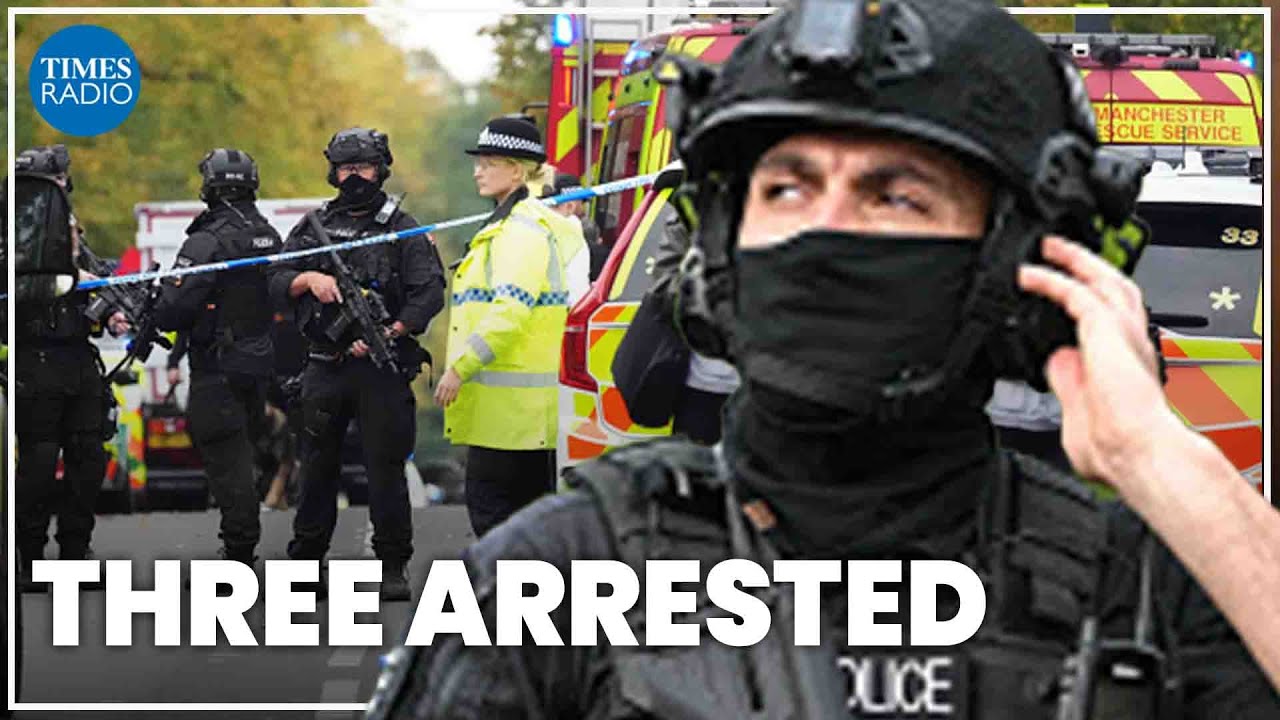 Manchester synagogue attack: Police arrest three people connected to terror offences