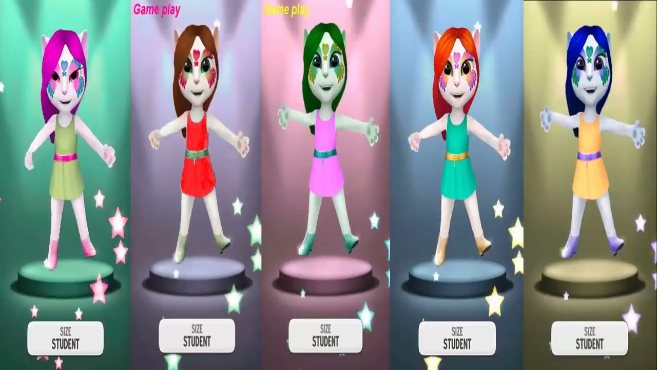 Colors Reaction My Talking Angela  Old version Android Gameplay HD