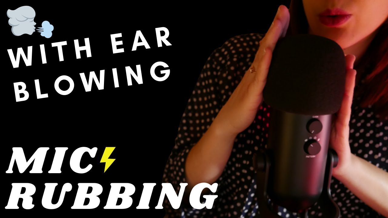 ASMR -FAST AND AGGRESSIVE MIC RUBBING, stroking with FOAM COVER and EAR BLOWING | brain melting
