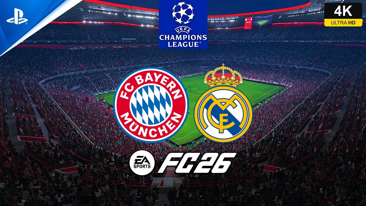 FC 26 - Bayern Munich vs Real Madrid - UCL - gameplay ps5 4K espa&ntilde;ol latino
